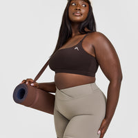 Everyday Cross Over Bralette | 70% Cocoa