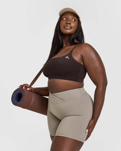 Everyday Cross Over Bralette | 70% Cocoa