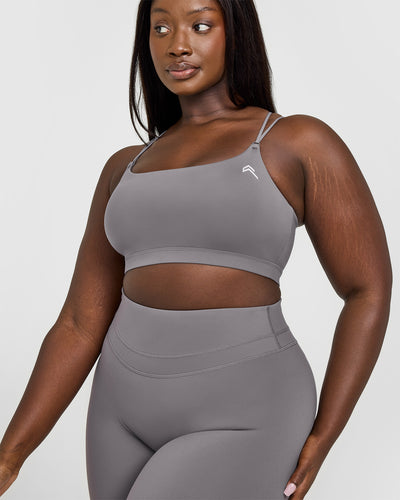 Everyday Cross Over Bralette | Ash Grey