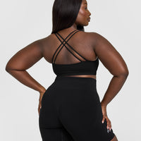Everyday Cross Over Bralette | Black