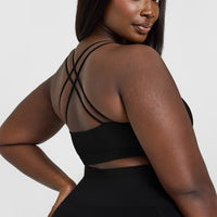 Everyday Cross Over Bralette | Black
