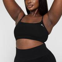 Everyday Cross Over Bralette | Black