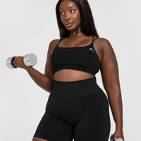 Everyday Cross Over Bralette | Black