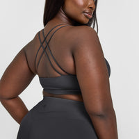 Everyday Cross Over Bralette | Coal