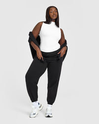 Mellow™ Rib Mock Neck Tank | White