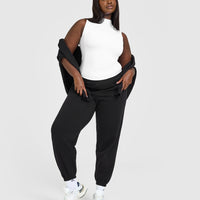 Mellow™ Rib Mock Neck Tank | White