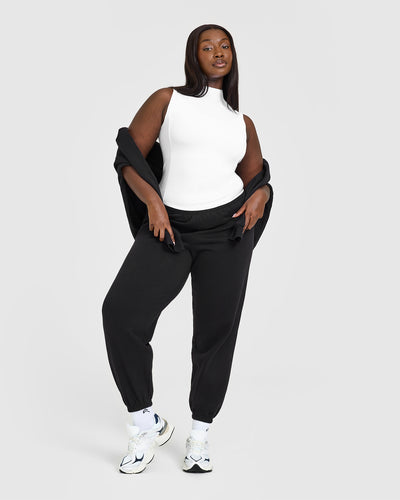 Mellow™ Rib Mock Neck Tank | White