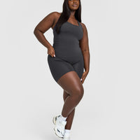 Timeless Square Neck Vest | Coal