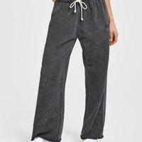 Raw Lounge Wide Leg Joggers | Coal