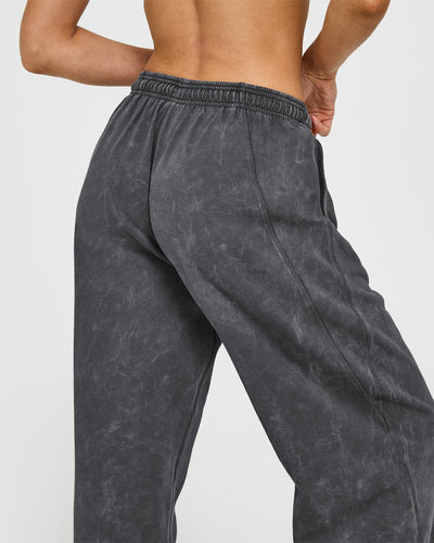 Raw Lounge Wide Leg Joggers | Coal