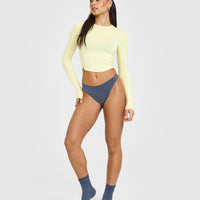 Silhouette Thong | Granite Blue