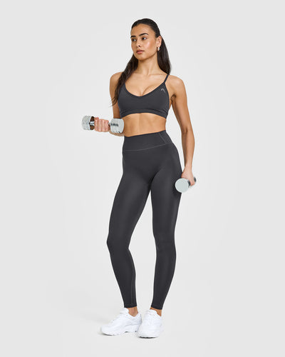 Timeless High Waisted Leggings | Coal