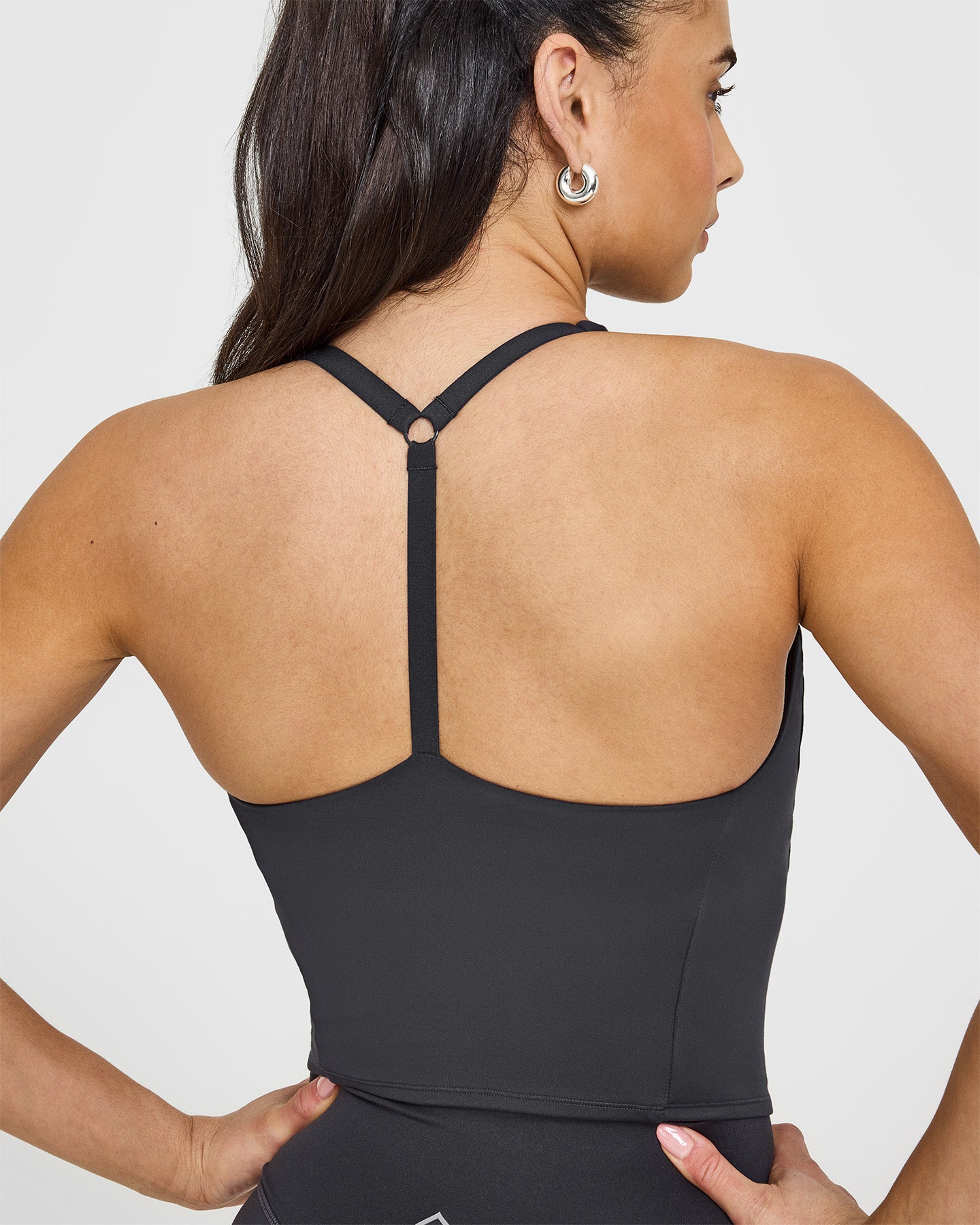 Timeless Square Neck Mid Vest | Coal