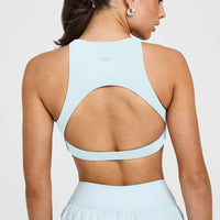 SoftMotion™ High Neck Sports Bra |  Cloud Blue