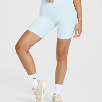 SoftMotion™ Cycling Shorts 8" | Cloud Blue