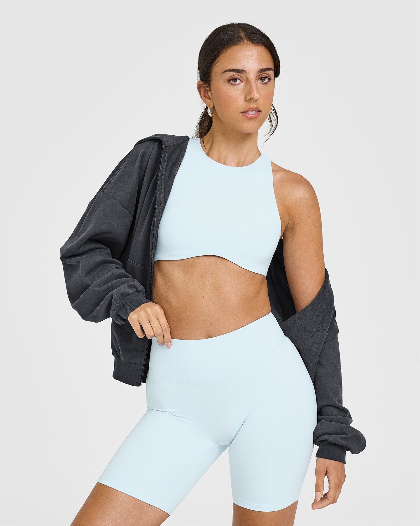 SoftMotion™ Cycling Shorts 8" | Cloud Blue