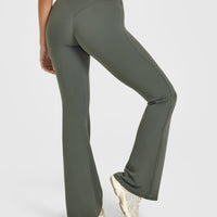 SoftMotion™ Flared Bottoms with White Logo | Dark Khaki