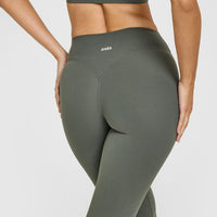 SoftMotion™ Flared Bottoms with White Logo | Dark Khaki