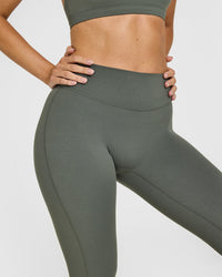 SoftMotion™ Flared Bottoms with White Logo | Dark Khaki