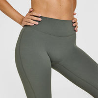 SoftMotion™ Flared Bottoms with White Logo | Dark Khaki