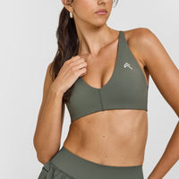 Unified Micro Bralette | Dark Khaki