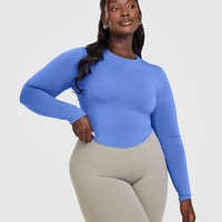 Mellowâ„¢ Soft Mid Long Sleeve Top | Glaucous Blue