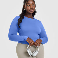 Mellowâ„¢ Soft Mid Long Sleeve Top | Glaucous Blue