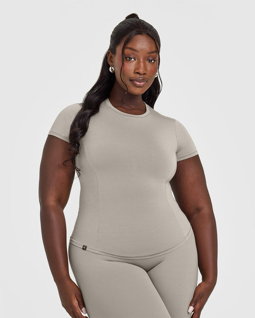 Oner Modal Mellow™ Soft Short Sleeve T-Shirt | Warm Sand