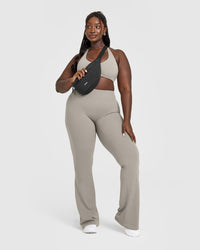 SoftMotion™ Bralette with White Logo | Warm Sand