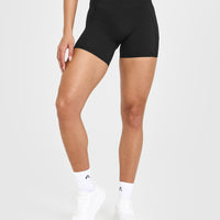 Unified High Waisted Pocket Shorts 6" | Black