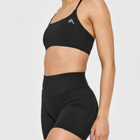 Unified High Waisted Pocket Shorts 6" | Black