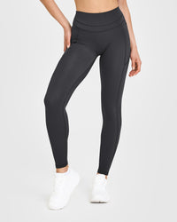 Unified High Waisted Pocket Leggings | Coal