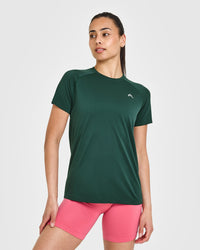 Go To Seamless Loose Top | Racing Green