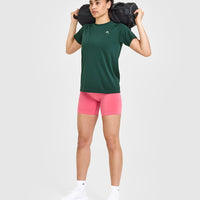 Go To Seamless Loose Top | Racing Green
