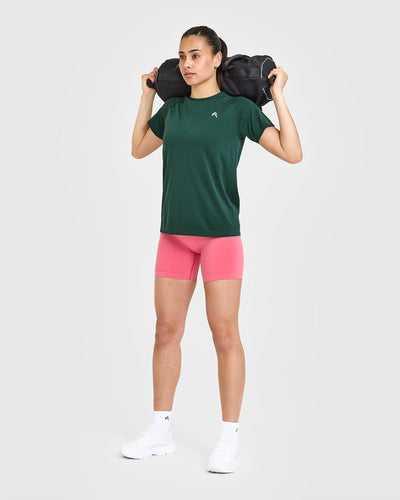 Go To Seamless Loose Top | Racing Green