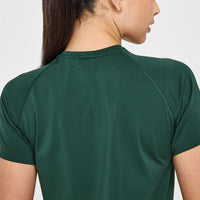 Go To Seamless Loose Top | Racing Green