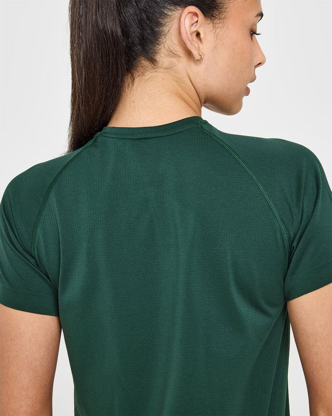 Go To Seamless Loose Top | Racing Green