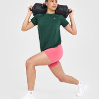 Go To Seamless Loose Top | Racing Green