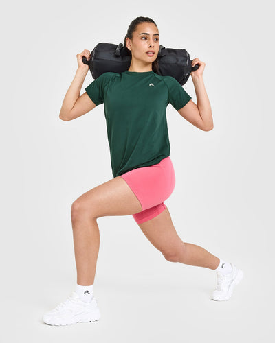 Go To Seamless Loose Top | Racing Green