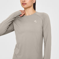 Go To Seamless Loose Long Sleeve Top | Warm Sand