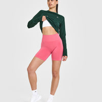 Go To Seamless Loose Long Sleeve Top | Racing Green
