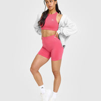 EasyLift™ High Neck Sports Bra | Velvet Pink
