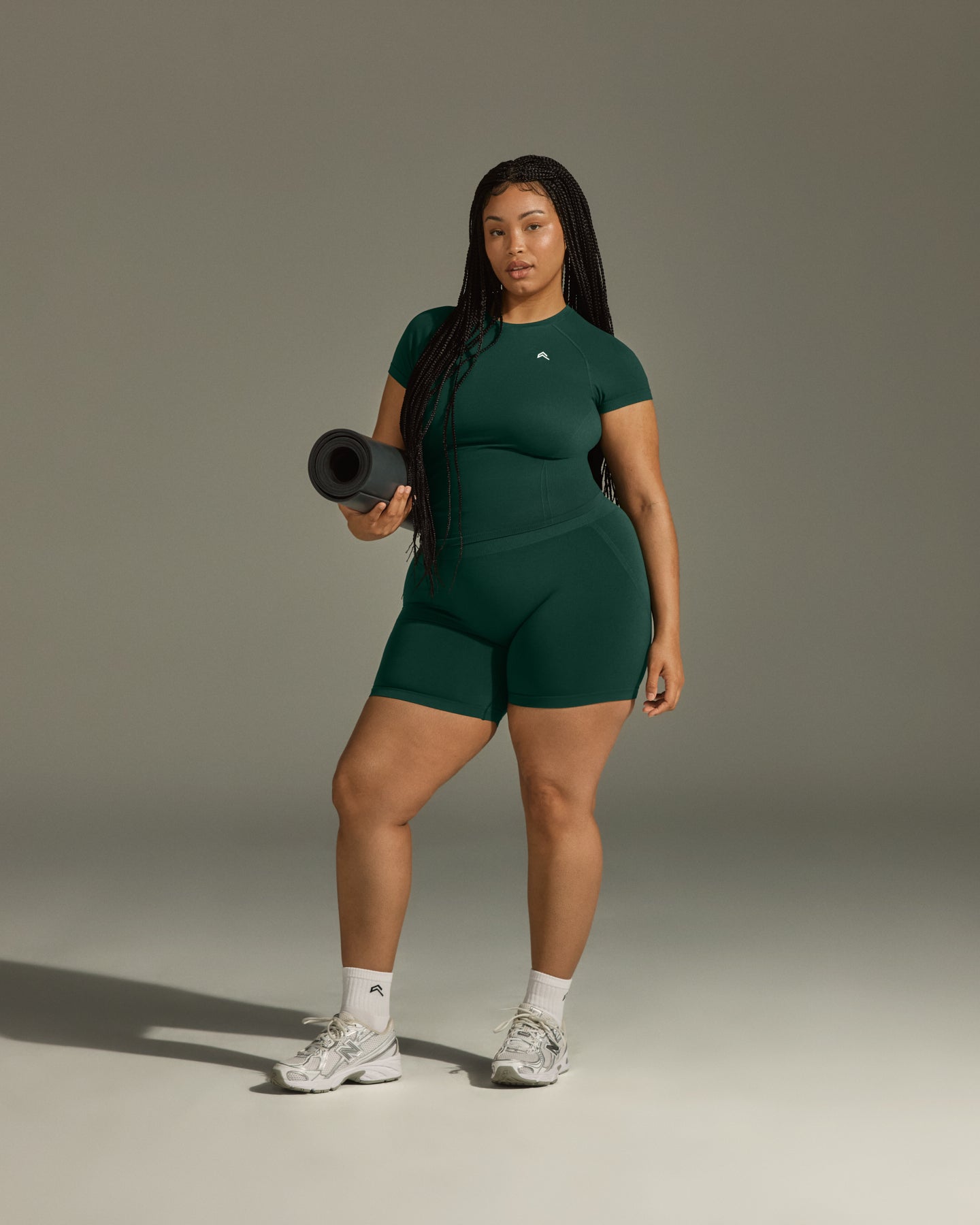 Go To Seamless Fitted Top | Racing Green