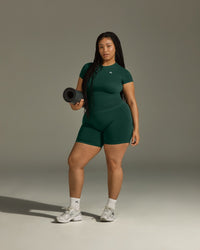 Go To Seamless Fitted Top | Racing Green