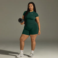 Go To Seamless Fitted Top | Racing Green