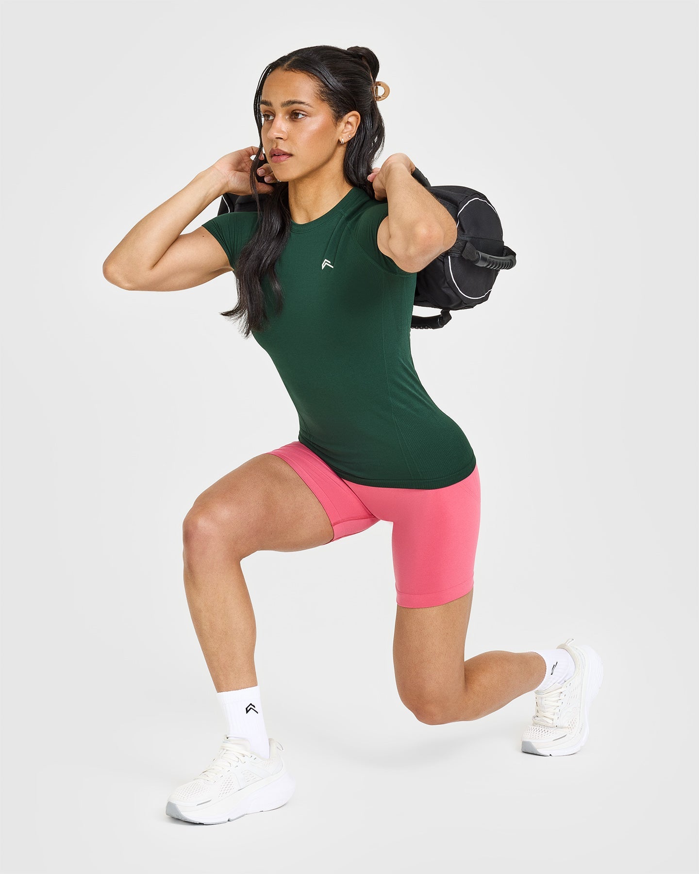 Go To Seamless Fitted Top | Racing Green