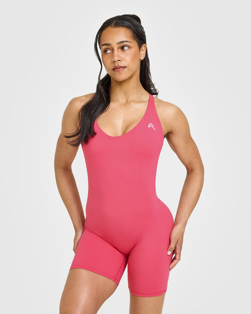 Oner Modal Unified Scoop Back All In One 6" | Velvet Pink