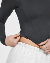 Mellow™ Soft Mid Long Sleeve Top | Coal