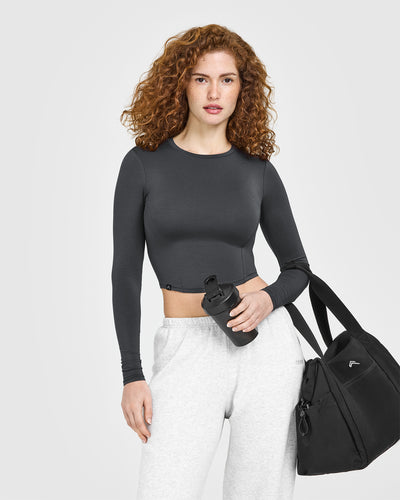 Mellow™ Soft Mid Long Sleeve Top | Coal