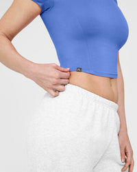 Mellow™ Soft Mid Short Sleeve T-Shirt | Glaucous Blue